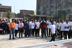 Badminton playing at sports event Chhitnawa